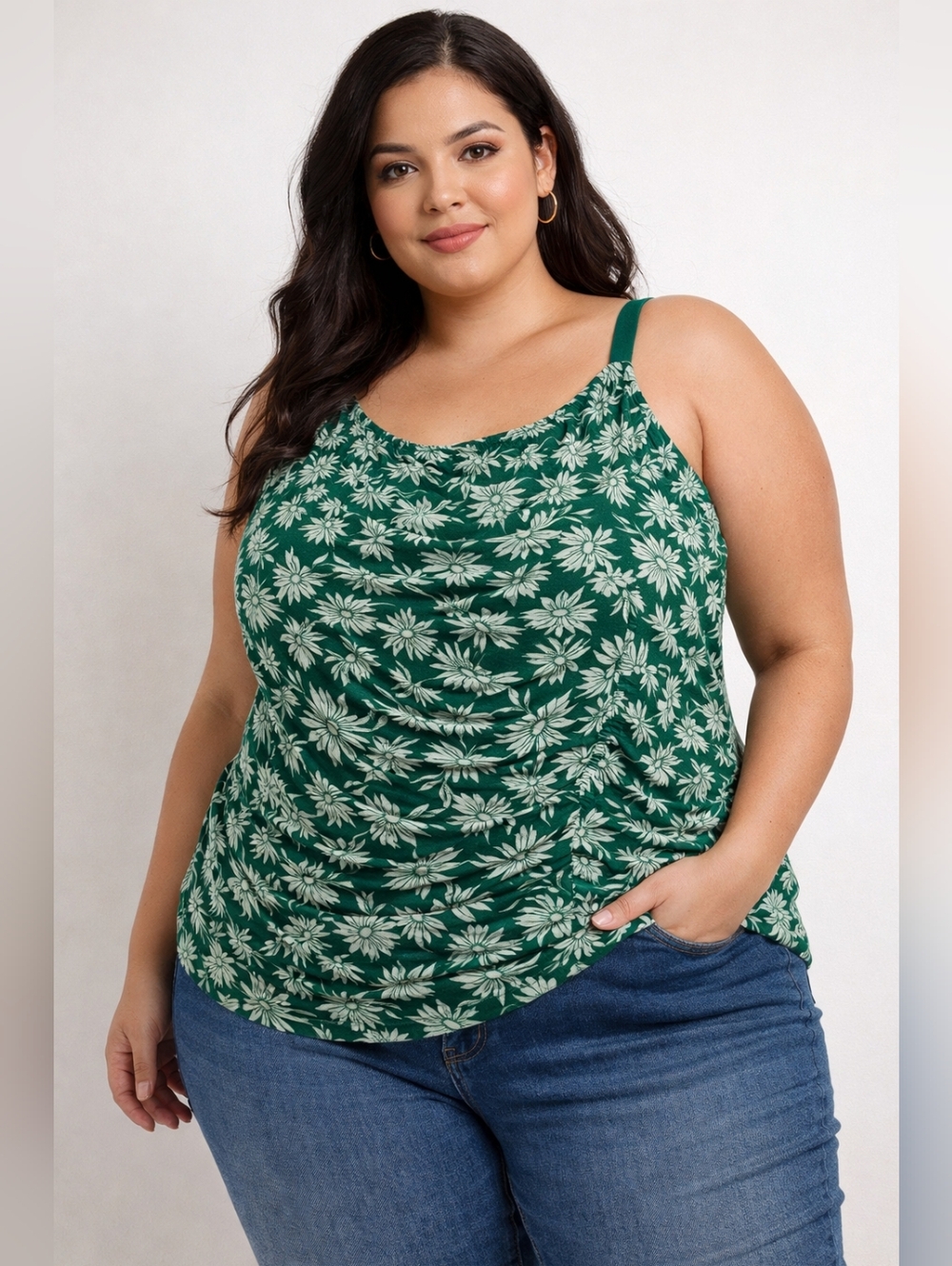 - Torrid Stretch Mesh Cropped Shirred Cami Top. NWT. Size 5X